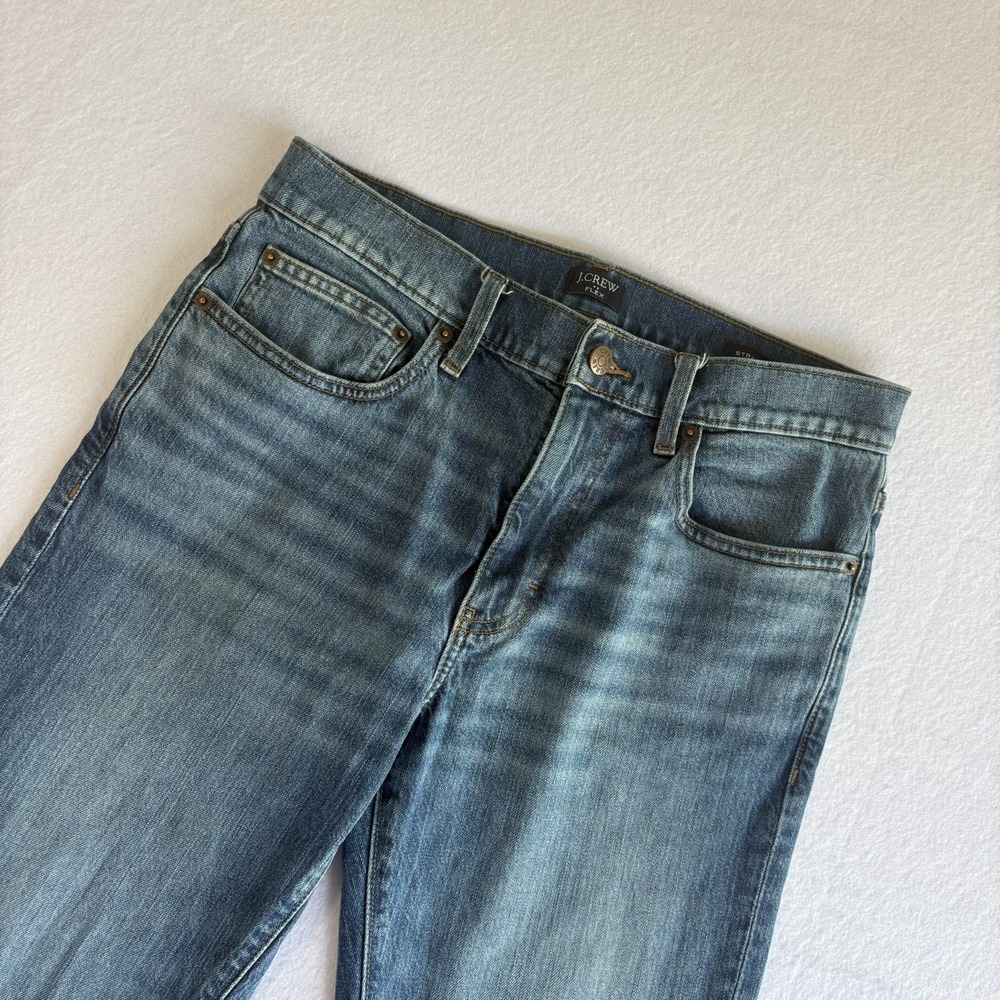 J. Crew Jeans Mens 30 X 32 Flex Straight Leg Medium Wash Blue American Denim